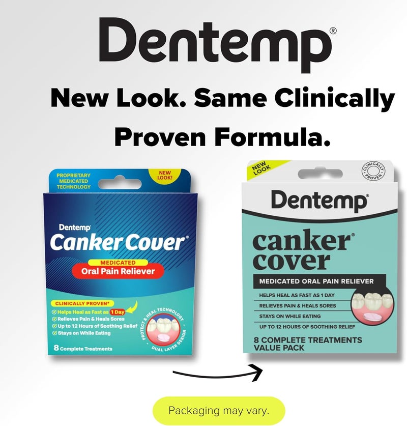 Dentemp Canker Cover - Canker Sore Medicine Pain Reliever - Canker Sore Treatment to Relieve Canker Pain, Mouth Sores & Mouth Irritation - Fast Acting Canker Sore Relief Tablets for Adults (16 Count) - Image 2